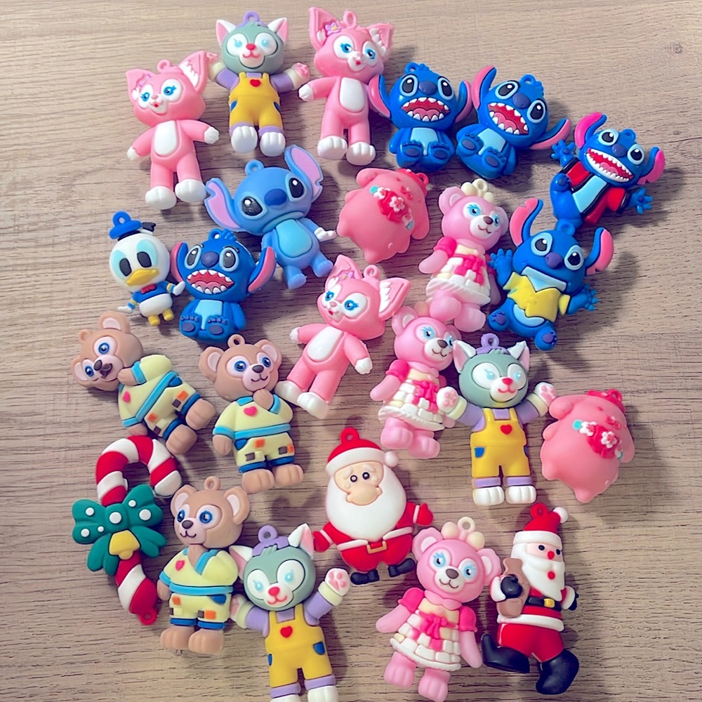 24 piece keychain charm without ring